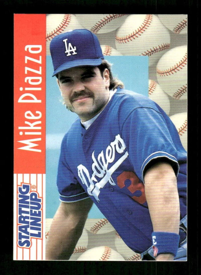 1997 Kenner Starting Lineup card Mike Piazza vgex BXCP41 - Image 1 of 2