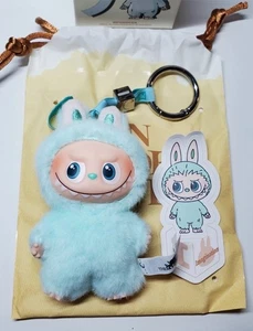 100% AUTHENTIC! Mini Labubu "I" TEAL LETTER Pin For Love PENDANT POP MART🔥E1 - Picture 1 of 7