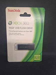 SanDisk 16GB XBOX 360 USB Flash Drive Authentic NEW/SEALED! - Afbeelding 1 van 3