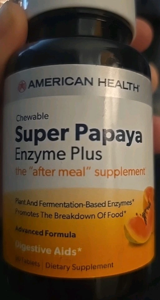 Tabletas masticables American Health Super Papaya Enzyme Plus 360 Foto 1 de 4