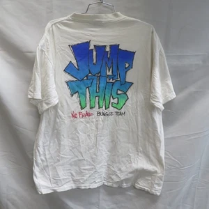 Vintage 90s Single Stitch No Fear "Jump This" Bungee Team Tee Shirt Herren XL - Bild 1 von 12