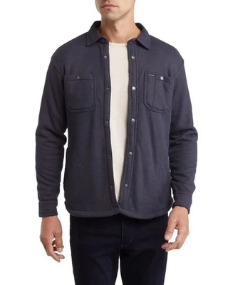 Buffalo David Bitton $109 Sherpa Lined Textured Cotton Blend Shirt Jacket M NWT - Image 1 of 2