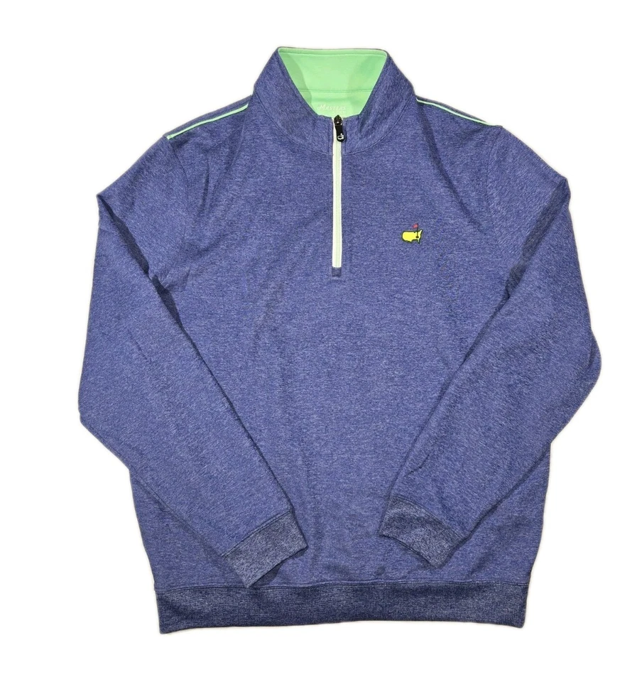 Jaqueta Pulôver The Masters Tech 1/4 Zíper Leve Azul Masculina Média  - Imagem 1 de 4