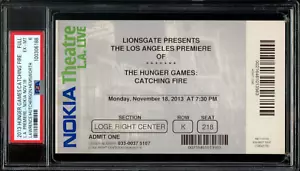 THE HUNGER GAMES: CATCHING FIRE / 2013 Los Angeles Premiere Movie Ticket, PSA 6 - Picture 1 of 2