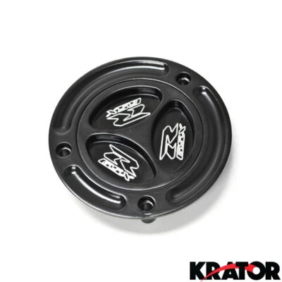 Black Keyless Gas Cap Logo Twist Off Fuel Tank Cap For 2004-2009 Suzuki GSXR600 - Image 1 of 2