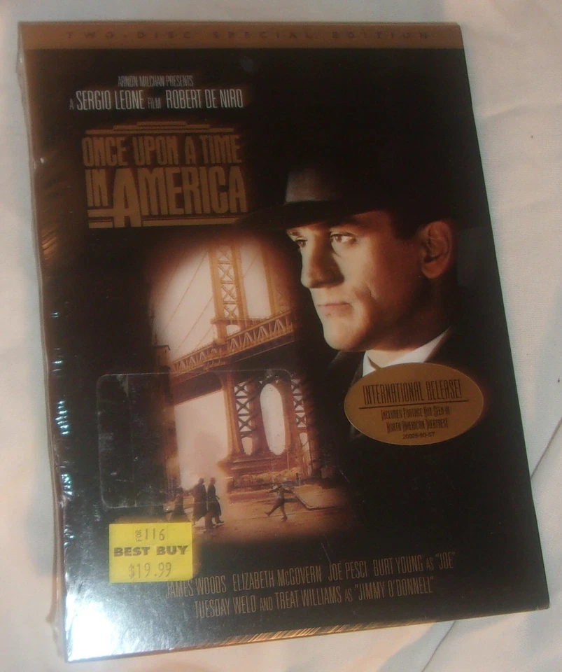 ONCE UPON A TIME IN AMERICA 2 DISC SPECIAL EDITION DVD NEW SEALED  - Image 1 of 1