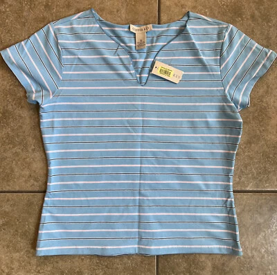 Copper Key Women's Size XL New Blue Short Sleeve Top - FAST SHIPPING - Image 1 of 4