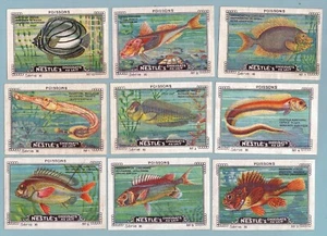 Tarjetas comerciales TC0095: Chocolats Nestlè - Serie 11 Poissons 9/12 - Sellos póster - Imagen 1 de 1