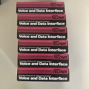 LEVITON TELCOM VOICE DATA INTERFACE 302-46268 PUNCH DOWN BLOCK (LOT OF 6) - Picture 1 of 5
