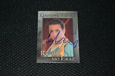 GEORGE GEORGIOU signed Autogramm  In Person GAME OF THRONES trading card Razdal