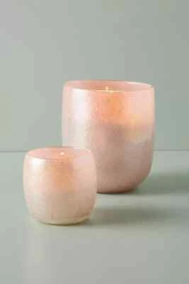 Candelabro Anthropologie Rosa Pálido Huracán/Olla Texturizada 7" H - NUEVO Foto 1 de 4