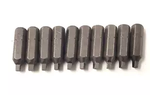 Geta / Apex 44Q1 #1 Square Drive 1/4 Hex Insert Power ScrewDriver Bits LOT OF 10 - Picture 1 of 6