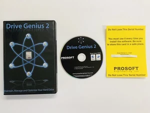 Drive Genius 2 Mac OS X 10.4.9 (Dual-Boot DVD) w/Serial Number FREE SHIPPING VG - Picture 1 of 5