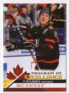 2020-21 Upper Deck Series 2 Ty Dellandrea #C258 Program of Excellence Canvas - Picture 1 of 2
