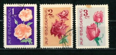SELLOS ANTIGUOS DE BULGARIA BÚLGARIA 1962 - Rosas - USADOS Foto 1 de 2