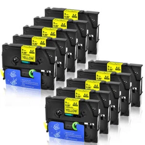 Compatible for Brother P-Touch Label Maker TZe 621 9mm for PTD220 H110BP 10Packs - Picture 1 of 10