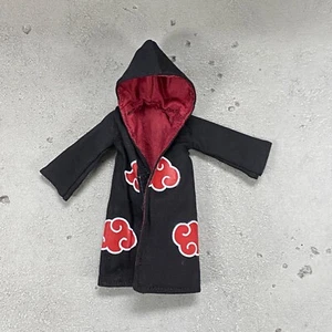 PB-R-SAS: 1/12 Akatsuki fabric robe with hood for Bandai SHF Sasuke Uchiha - Picture 1 of 4