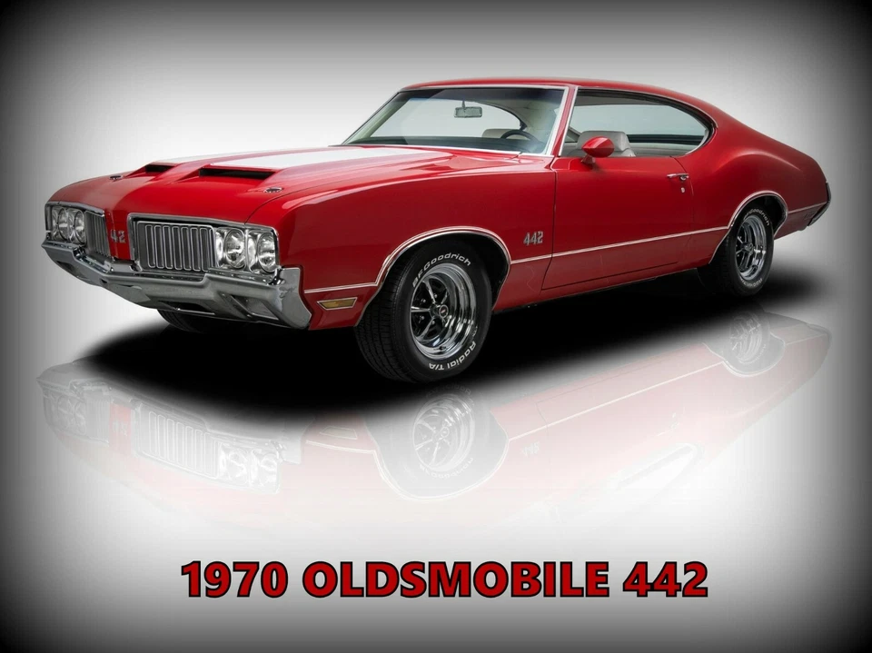 1970 Oldsmobile 442 NEW Metal Sign: Pristine Hot Rod Restoration! Large Size - image 1 of 1