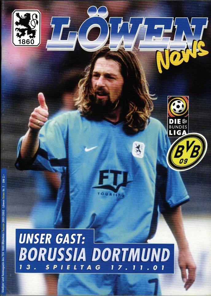 BL 2001/2002 1860 München - Borussia Dortmund, 17.11.2001, Simon Jentzsch - Bild 1 von 1