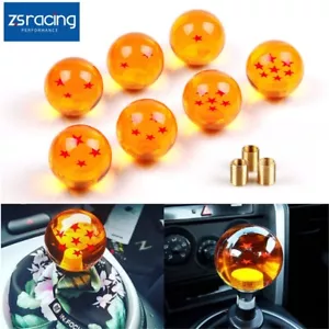 ⭐Universal Dragon Ball Z Manual Shift Knob Stars Ball Gear Shifter w/Adpaters⭐ - Picture 1 of 18
