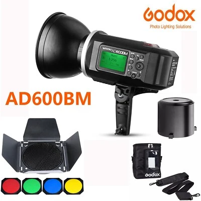 Godox Wistro AD600BM 600W GN87 Outdoor Studio Flash Photo Bowens Mount Kits AU - Image 1 of 4