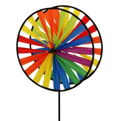 CIM Windspiel Magic Wheel Twin 35 Ø35cm Windrad Windmühle Höhe: 97cm Gartendeko - Bild 1 von 3