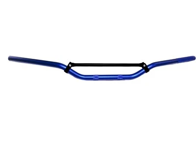 NEW MOTOCROSS 7/8" 22mm MX HANDLE BARS ALUMINIUM MEDIUM BRACED BAR BLUE - Image 1 of 2