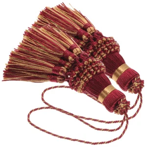 2 piezas borlas de cortina hágalo usted mismo borlas colgantes decoración para hacer joyas artesanales - Imagen 1 de 9
