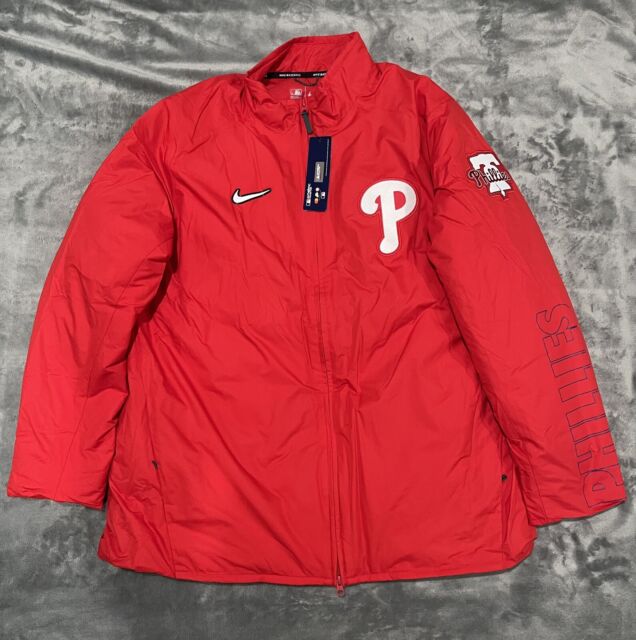 Columbia Philadelphia Phillies Red Heat Seal Oroville Creek Outerwear Lined Jacket, Red, 100% POLYESTER, Size S, Rally House