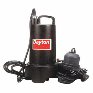 DAYTON 3BB79 SUBMERSIBLE SUMP PUMP, 1/2 HP, 120V AC, 9.8 A, CAST IRON, NEW! - Picture 1 of 6