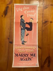 Marry Me Again Insert 1953 Marie Wilson, Robert Cummings, Ray Walker! - Foto 1 di 1