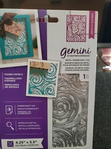 Crafters Companion Papercraft die Create a Card THORN SWIRLS - Picture 1 of 1
