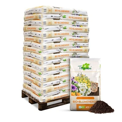 TOMMI Palette 51×45 l 2295 l Bio Blumenerde – Grün- & Blühpflanzen | Garten Erde