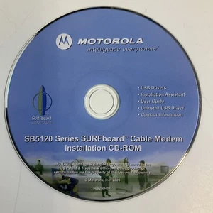 Motorola SB5120 Series Surfboard Cable Modem Installation CD-Rom Drivers - Picture 1 of 6