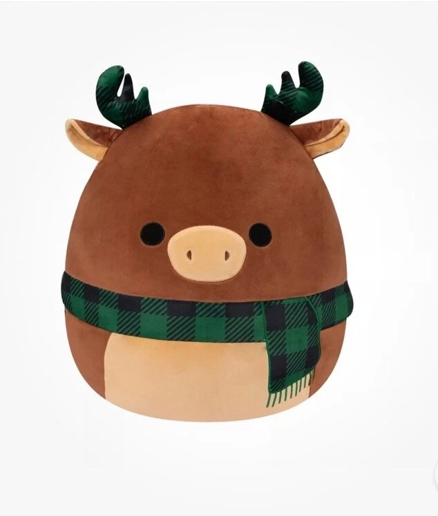 Squishmallows SQCR04581 Wendy - Green Frog WPlaid Scarf 12