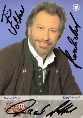 Michael Zittel Sturm der Liebe Autogrammkarte Original signiert Autogramm ARD AK - Bild 1 von 2