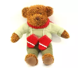 Hallmark TEDDY Red MITTENS ORSACCHIOTTO 13" peluche ANIMALE IMBOTTITO senza etichette - Foto 1 di 3