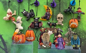 Vintage 2004 SPOOKY HOLLOW HALLOWEEN ORNAMENTS 20 PIECES Set - Picture 1 of 11