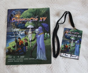 Folleto ConnectiCon 2017 firmado por 8-GIGI EDGLEY Julian Glover Jerome Flynn... - Imagen 1 de 10