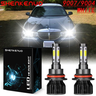 Lâmpadas de feixe alto/lo para farol de LED combo 6000K 9007 para carro LINCOLN 1990-2002 - Imagem 1 de 4