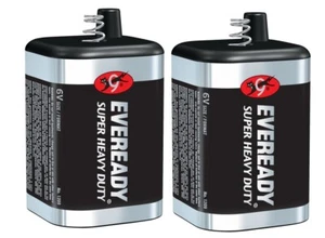 2~Eveready Super Heavy Duty 6V Zinc Carbon Lantern Non-Rechargeable Battery 1 pk - Picture 1 of 1