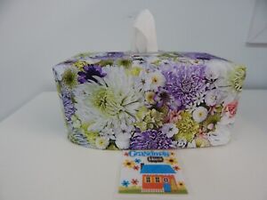 Tissue Box Cover Chrysanthemums With Circle Opening - Gorgeous!