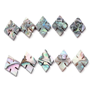 20pcs Abalone Shell PAUA Inlay Dot Rhombus Notched Guitar Fretboard luthier - Picture 1 of 5