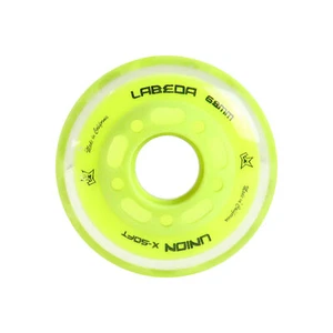 Rueda de hockey Labeda Roller Union interior X-Soft 74A amarilla 68 mm - Imagen 1 de 2