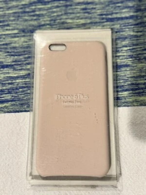 NEW Apple OEM Pink Genuine Leather Phone Case for iPhone 6+ 6s Plus MGQW2ZM/A - Image 1 of 3