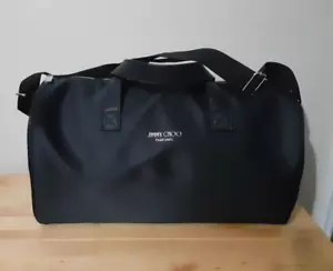 Neu ohne Etikett Jimmy Choo Parfums verstellbar schwarz Designer Reißverschluss Beuteltasche Umhängetasche - Bild 1 von 12