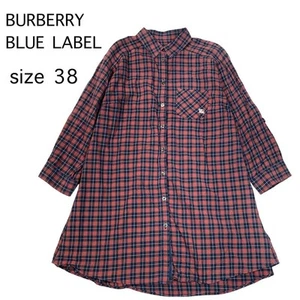 Camisa Burberry Blue Label Nova Check Cupra Multicolor 38/M (US:S) 70760c - Imagen 1 de 24