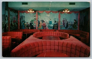 PHOENIX AZ Colorful Rose Room Stockyards Restaurant c1955 unused Postcard A91 - Picture 1 of 4