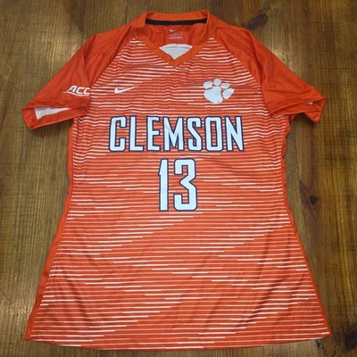 Clemson Tigers Lady Soccer Jersey Orange Team Issued - M - READ - Image 1 of 4
