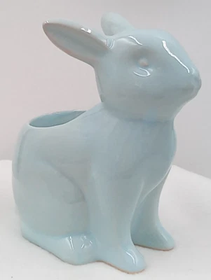 Yankee Candle Bunny Candelabro Conejo Tealight Azul Teal Pascua Primavera Animal Foto 1 de 4